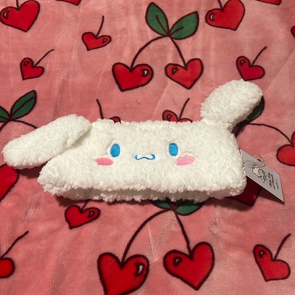 Hello kitty cinnamoroll plush headwrap!